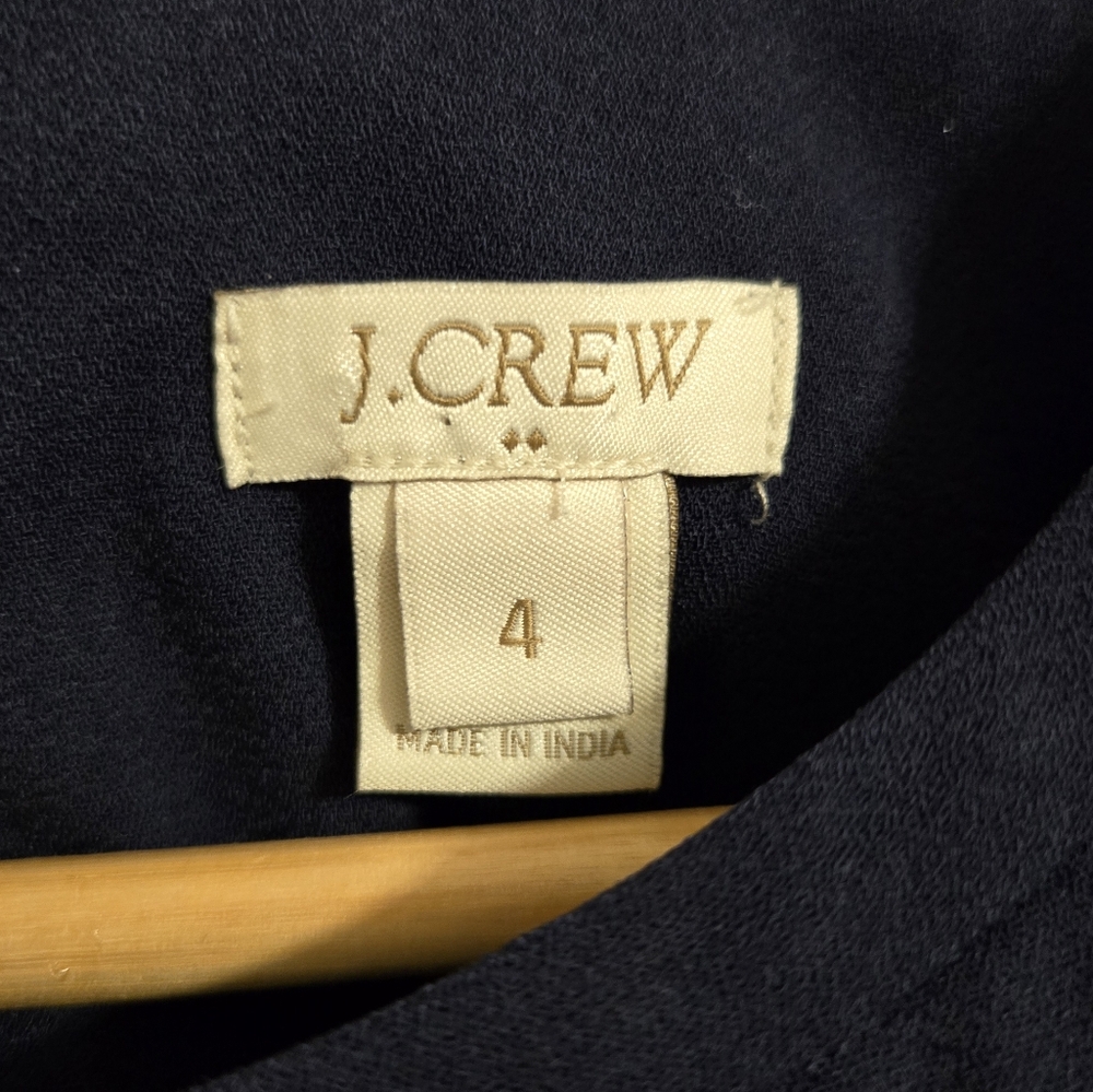 J. Crew Women's Navy Blue Women's Top Size 4 - Picture 4 of 6